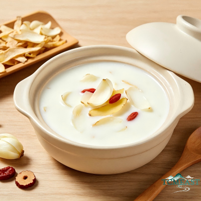 Yuzhu and Lily Bulb Milk Pudding