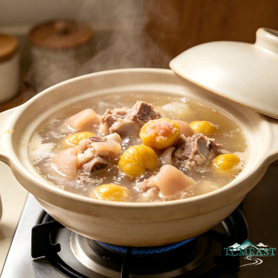 Chestnut and Pig's Trotter Soup