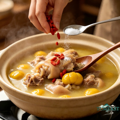 Chestnut and Pig's Trotter Soup