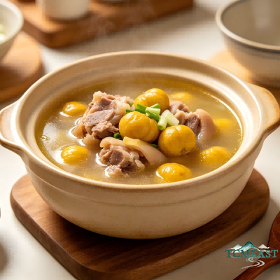 Chestnut and Pig's Trotter Soup