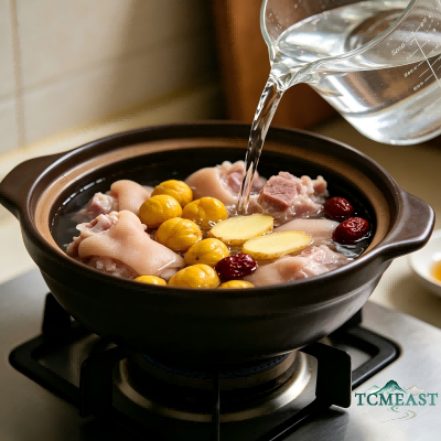Chestnut and Pig's Trotter Soup