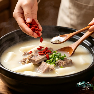 Chinese Yam and Lamb Soup