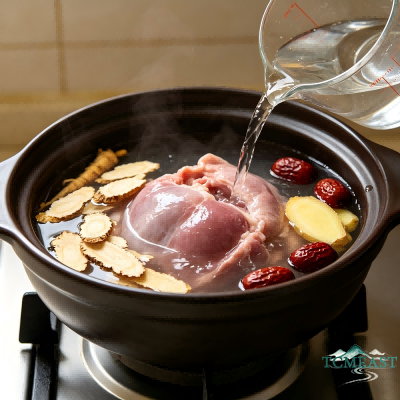 Ginseng, Angelica, and Pig's Heart Soup