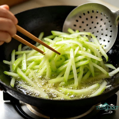 Stir-Fried Shredded Chicken with Chayote