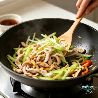 Stir-Fried Shredded Chicken with Chayote