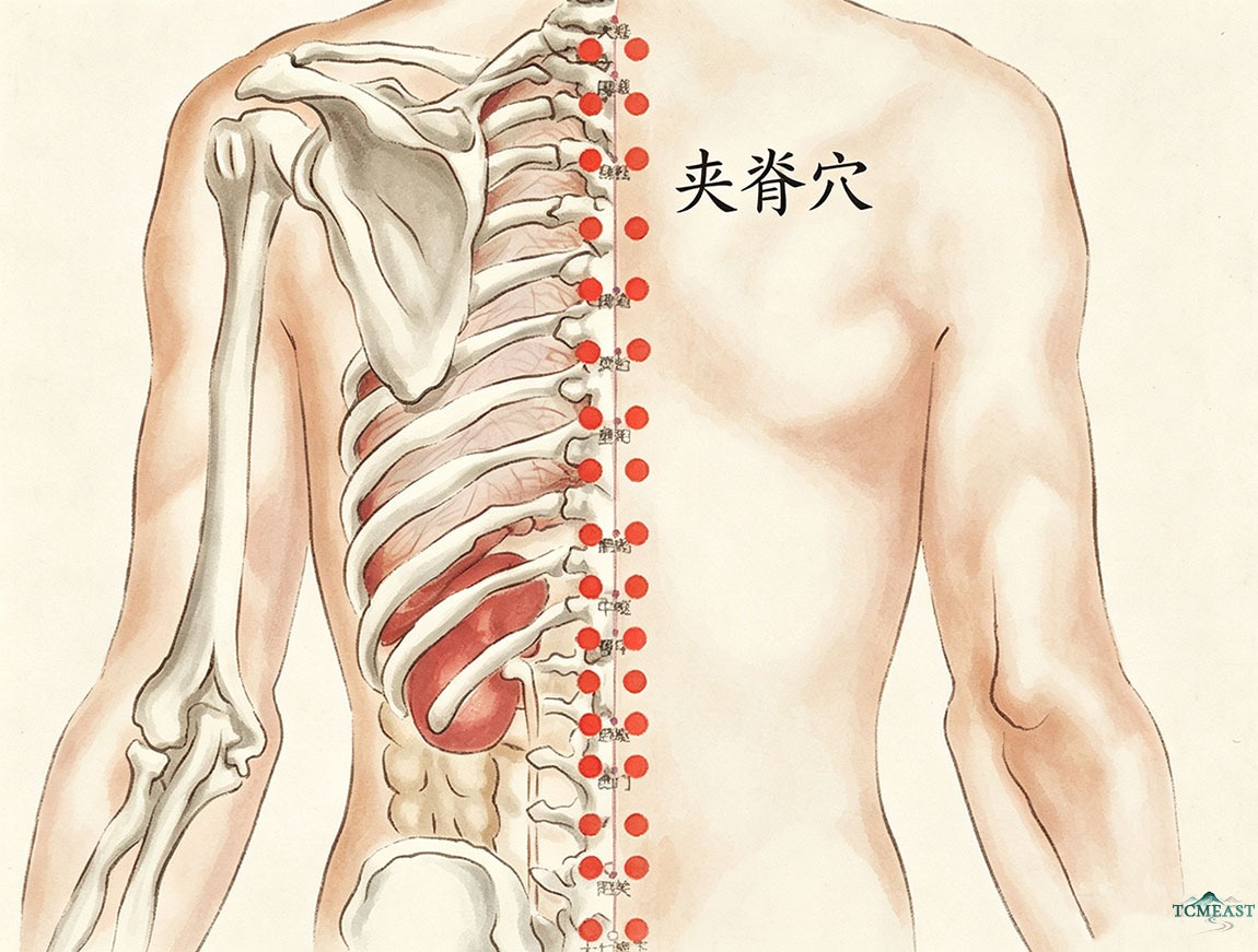Jiaji Point (EX-B2 / Spine Side Points, also known as Hua Tuo Jiaji)