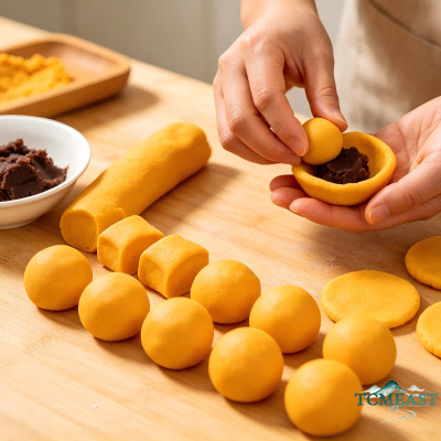 Glutinous Rice Pumpkin Pancake
