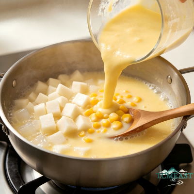 Sweet Corn and Chinese Yam Soup