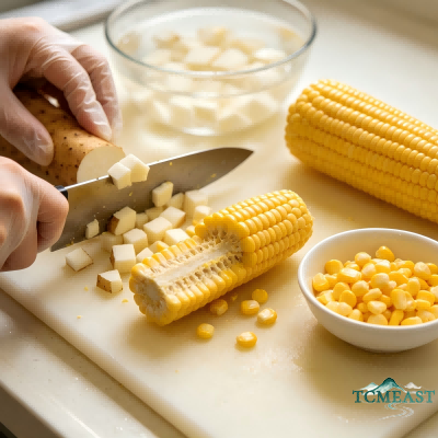 Sweet Corn and Chinese Yam Soup