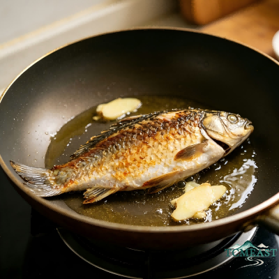 Carrot, Corn, and Crucian Carp Soup
