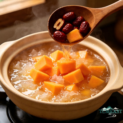 Tremella and Papaya Soup