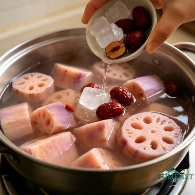 Lotus Root and Rock Sugar Water