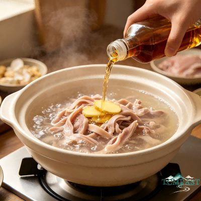 Water Chestnut and Pork Stomach Soup