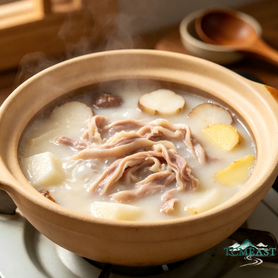 Water Chestnut and Pork Stomach Soup