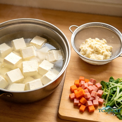 Minced Chicken with Tofu