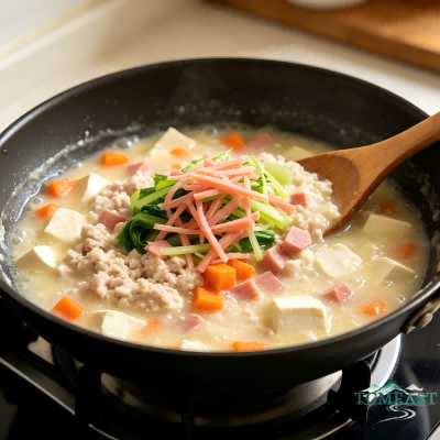 Minced Chicken with Tofu