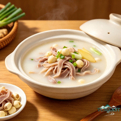 Lotus Seed and Pork Stomach Soup