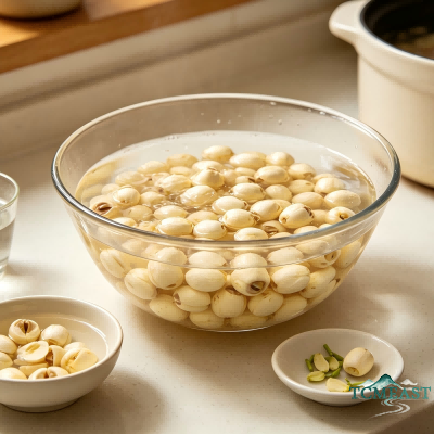 Lotus Seed and Pork Stomach Soup