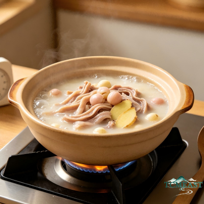 Lotus Seed and Pork Stomach Soup