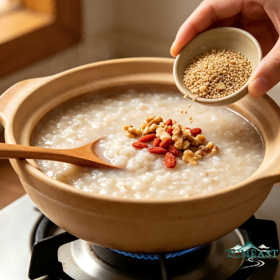 Lockyang (Cynomorium) and Walnut Porridge
