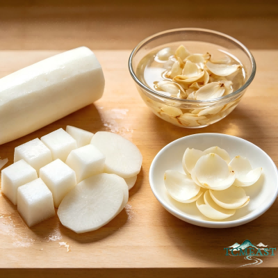Lily Bulb and White Radish Soup