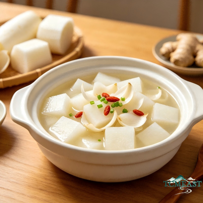Lily Bulb and White Radish Soup