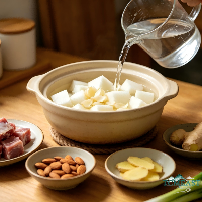 Lily Bulb and White Radish Soup