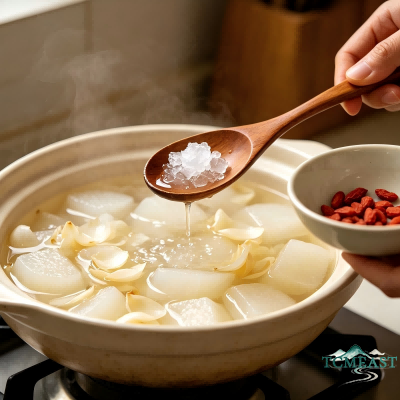 Lily Bulb and White Radish Soup
