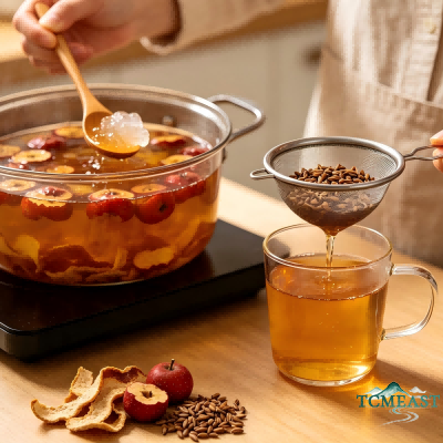 Tangerine Peel, Hawthorn, and Malt Tea