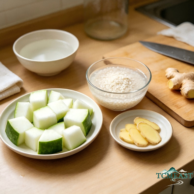 Winter Melon and Adzuki Bean Porridge