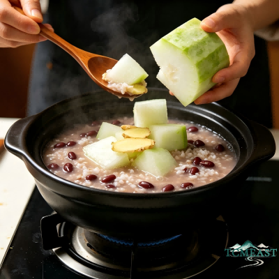 Winter Melon and Adzuki Bean Porridge
