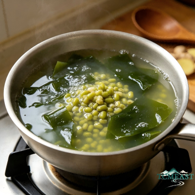 Winter Melon, Kelp, and Mung Bean Soup