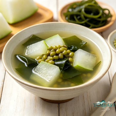 Winter Melon, Kelp, and Mung Bean Soup
