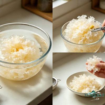 Tremella and Kiwi Fruit Soup