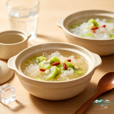 Tremella and Kiwi Fruit Soup