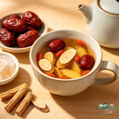 Rock Sugar, Codonopsis, and Jujube Tea
