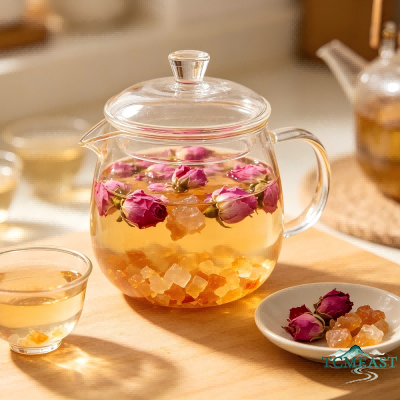 Rose and Kumquat Drink