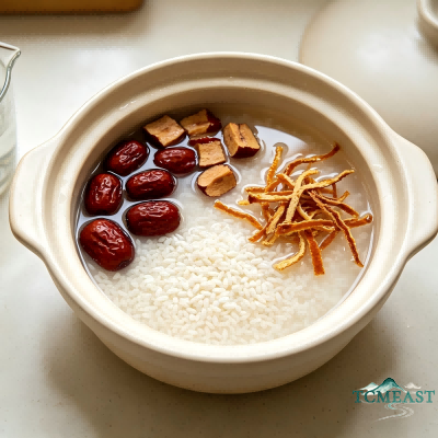 Tangerine Peel and Jujube Porridge