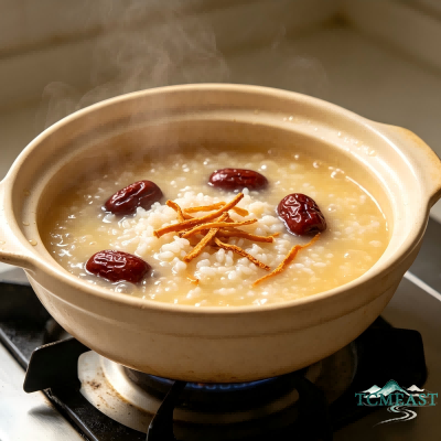 Tangerine Peel and Jujube Porridge