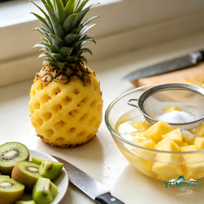 Pineapple and Kiwi Juice