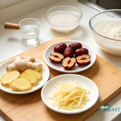 Ginger and Jujube Porridge