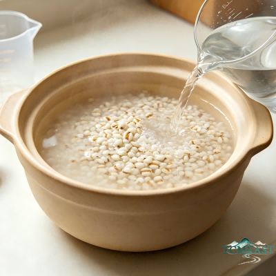 Pumpkin and Coix Seed Porridge