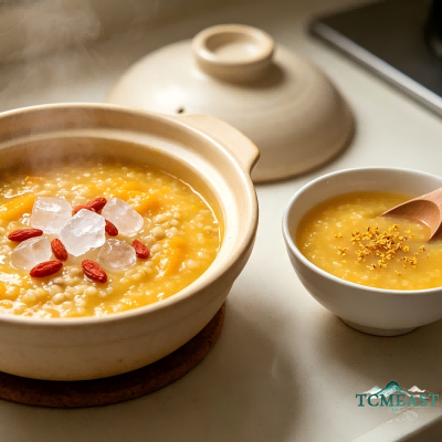 Pumpkin and Coix Seed Porridge