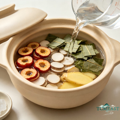 Hawthorn, Lotus Leaf & Alisma Soup