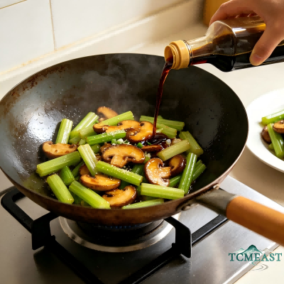 Stir-fried Celery with Shiitake Mushrooms