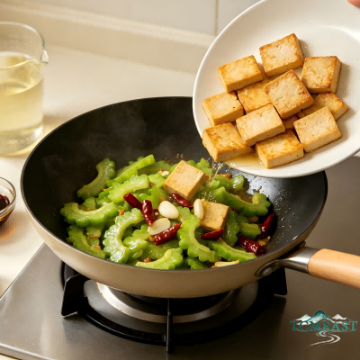 Bitter Melon Braised with Tofu