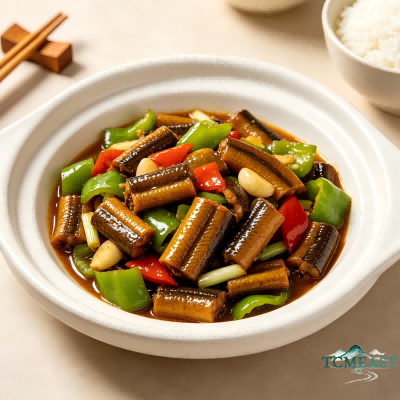 Stir-fried Eel with Green Peppers