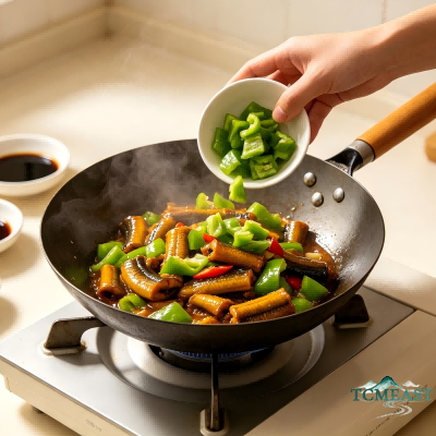 Stir-fried Eel with Green Peppers