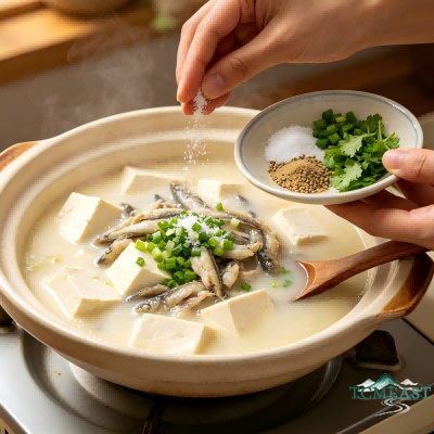 Loach Stewed with Tofu
