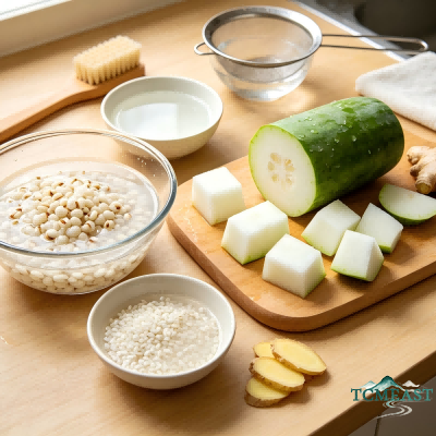 Winter Melon and Coix Seed Porridge